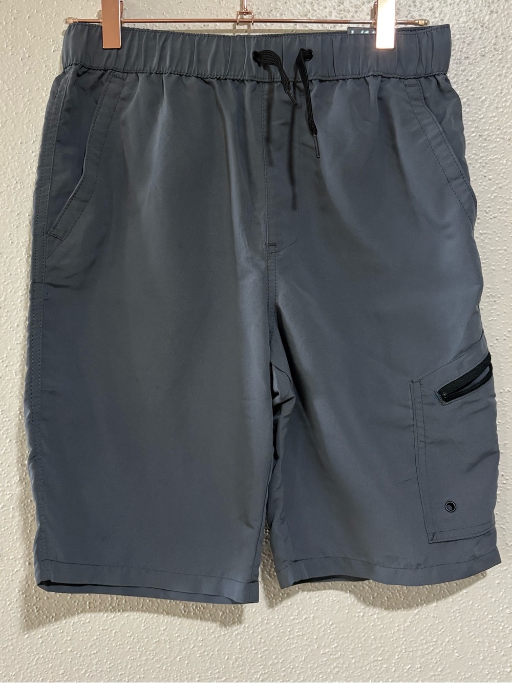 NWT Plugg Co. Boys Gray Cargo Hybrid Shorts Size Large (14-16)